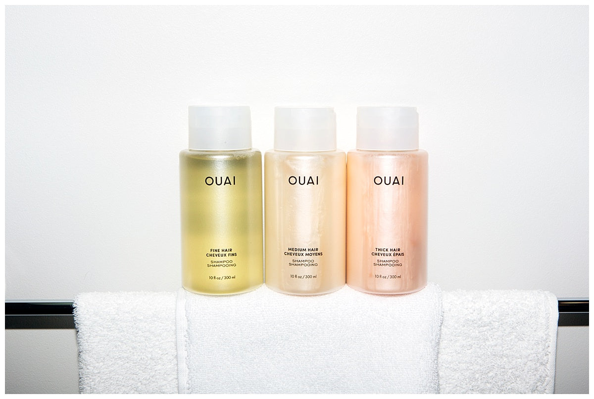 ouai daily care relaunch fine shampoo fine conditioner medium shampoo medium conditioner thick hair shampoo