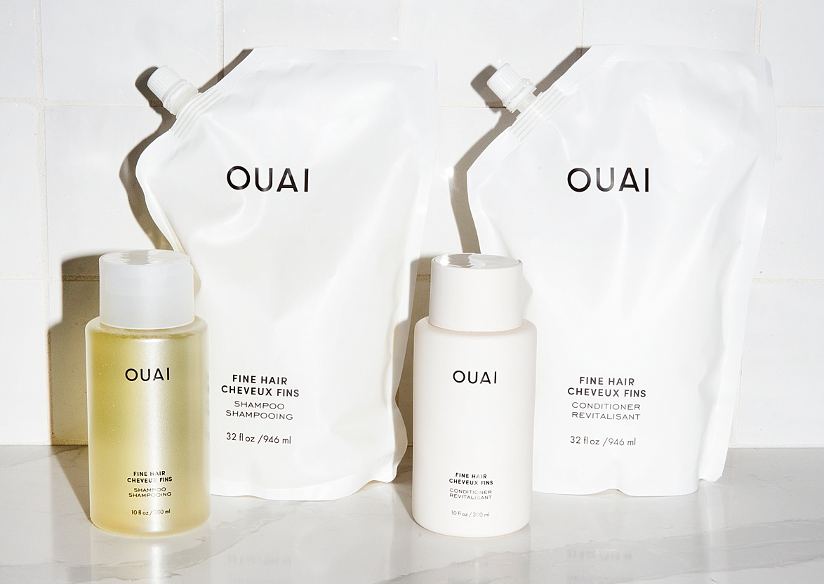 ouai fine hair shampoo refill pouches