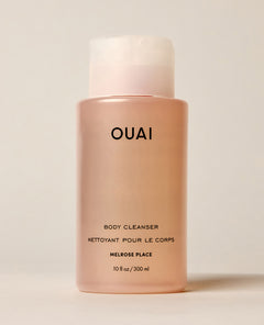 OUAI Melrose Place Body Cleanser 300ml pump bottle against neutral background.